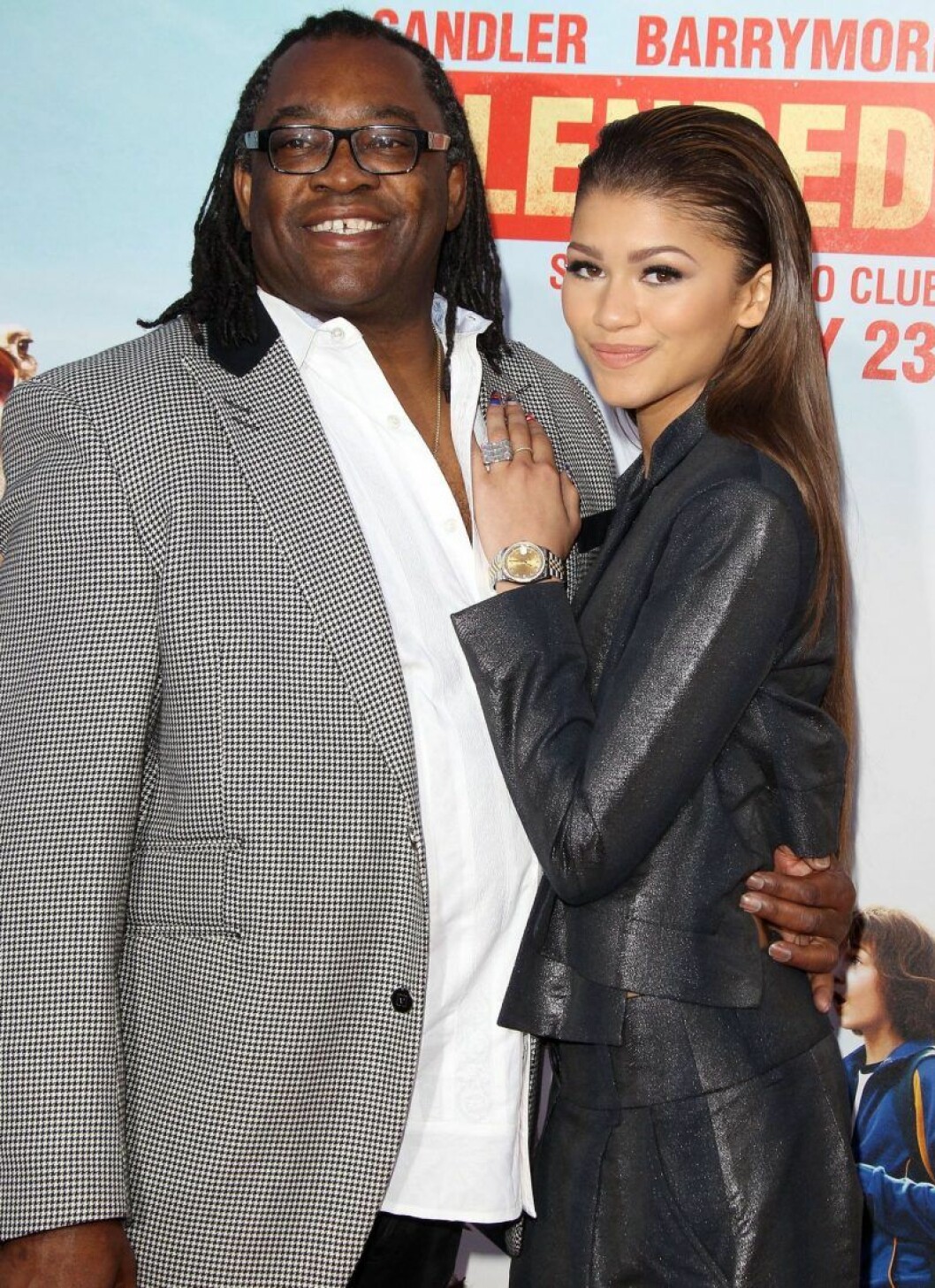 Zendaya med pappa Kazembe Ajamu Coleman