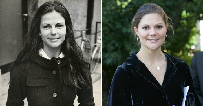 Silvia 30 år och kronprinsessan Victoria 30 år.