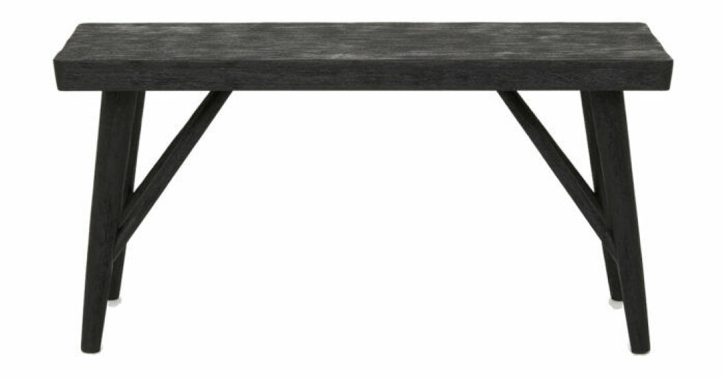Svart sittb'nk i mangoträ från H&M home