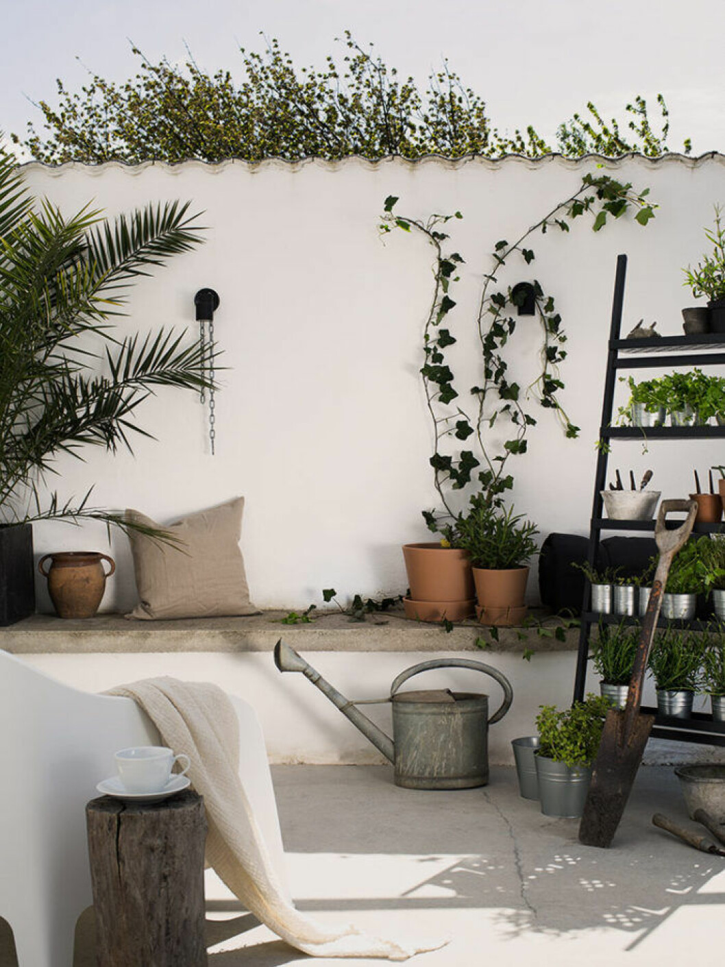 Foto: <a href="https://livethemma.ikea.se/" target="_blank" rel="noopener">Ikea/Livet hemma</a> Sittbänk på terrass