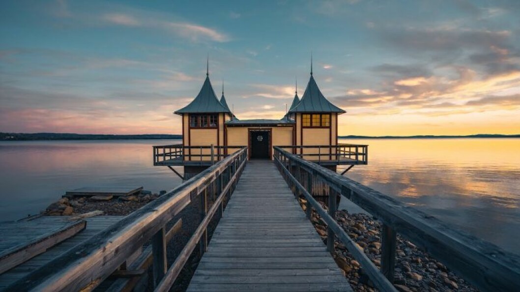 Det lilla badhuset i Siljan har fått högt betyg av besökarna. Utsiktplats i Sjurberg