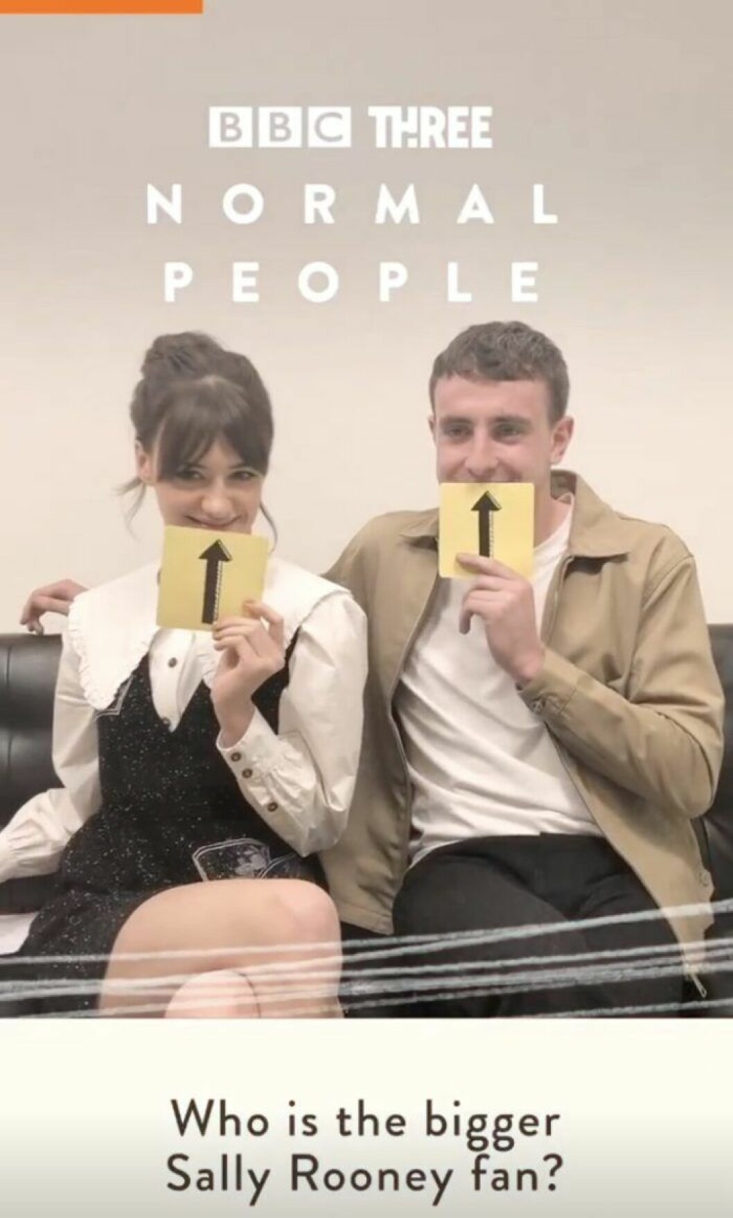 De är båda störst fan av Sally Rooney, författaren bakom <em>Normal People</em>, enligt dem själva. Normala människor BBC/Hulu/Svt Play