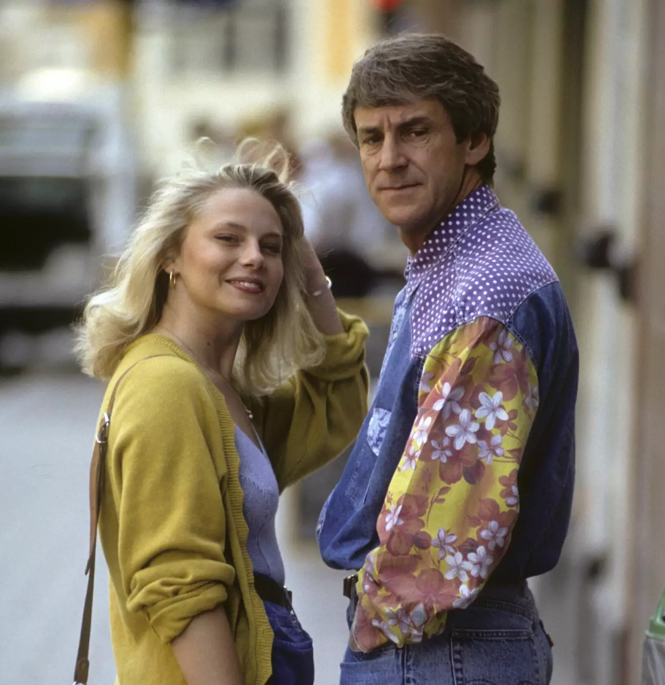 Skådespelaren Helena Bergström och regissören Colin Nutley 1990. 
