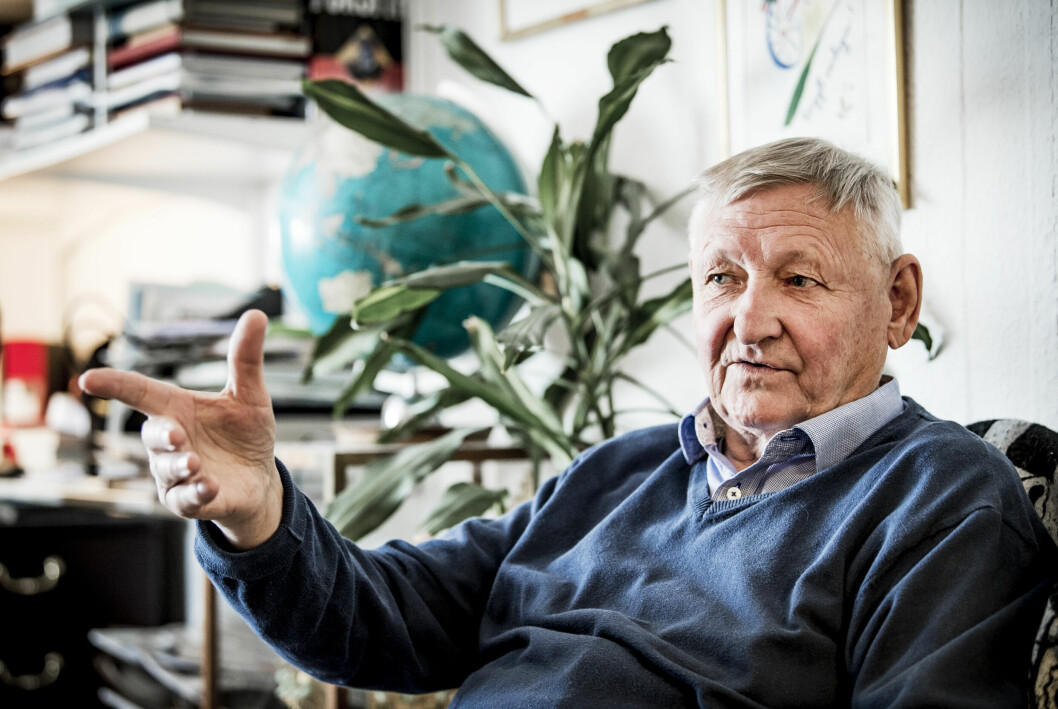 Ragnar Skanåker fotograferad i sitt hem 2017.