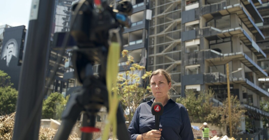 ”Jag är en korre i själen”, konstaterar Terese Cristiansson som numera har TV4 som arbetsgivare. När det small i Beirut, Libanon i augusti var hon snabbt på plats.
