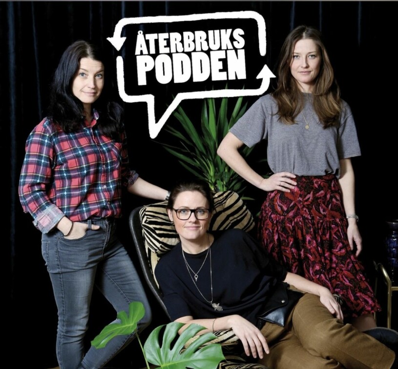 Maria Celin har Återbrukspodden tillsammans med Malin Jensen och Sofia Thelfer. Hon publicerade sitt inlägg om pms på Facebook första gången förra året.