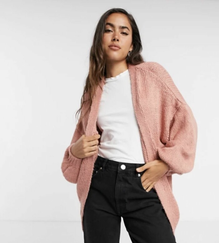 rosa kofta från asos