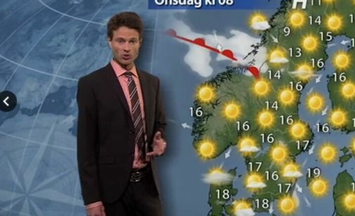 Joel Mellin genomförde sändningen med öppen gylf.