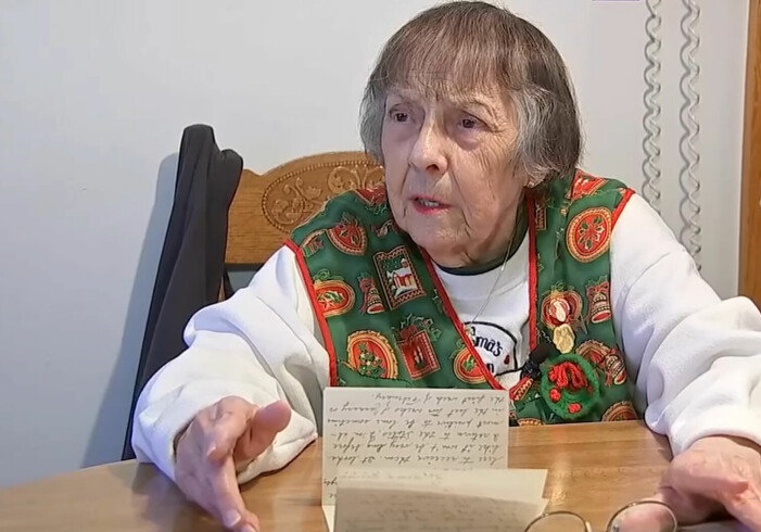 Jean med det 76 år gamla brevet.