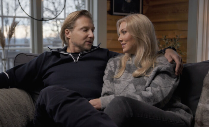 Paul Sundvik och Isabella Löwengrip i <em>Tillsammans med Strömstedts</em>.