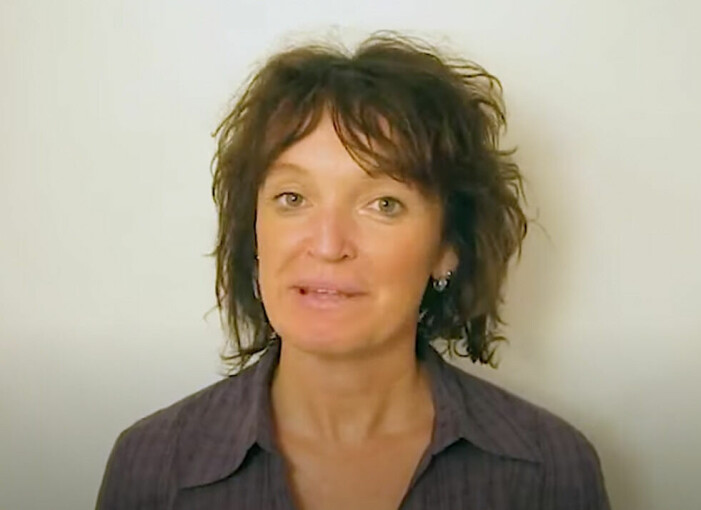 Kathy innan hon fick sin makeover.