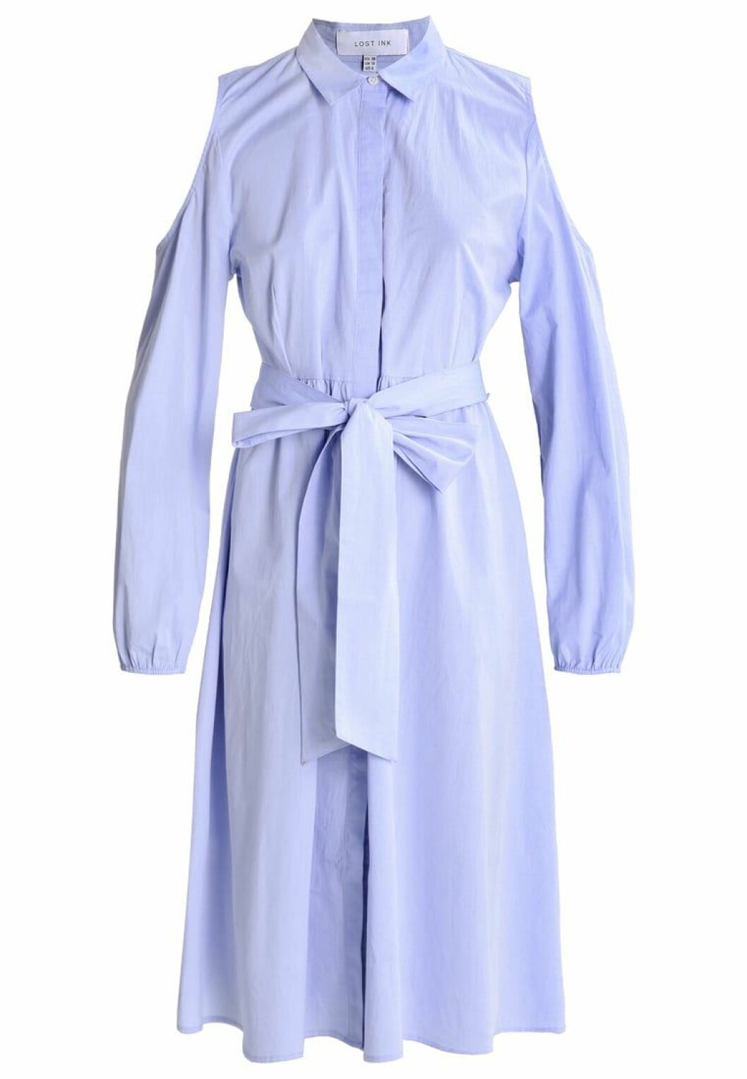 skjortklänning off shoulder