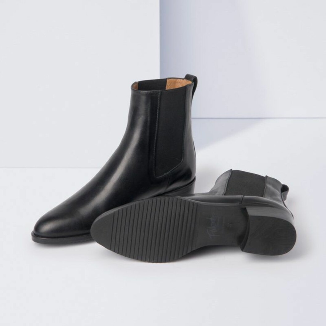 Lucile svart nappa boots