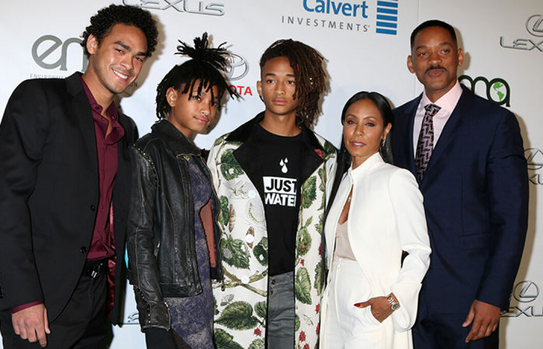 Trey Smith, Willow Smith, Jaden Smith, Jada Pinkett Smith och Will Smith. Foto: IBL