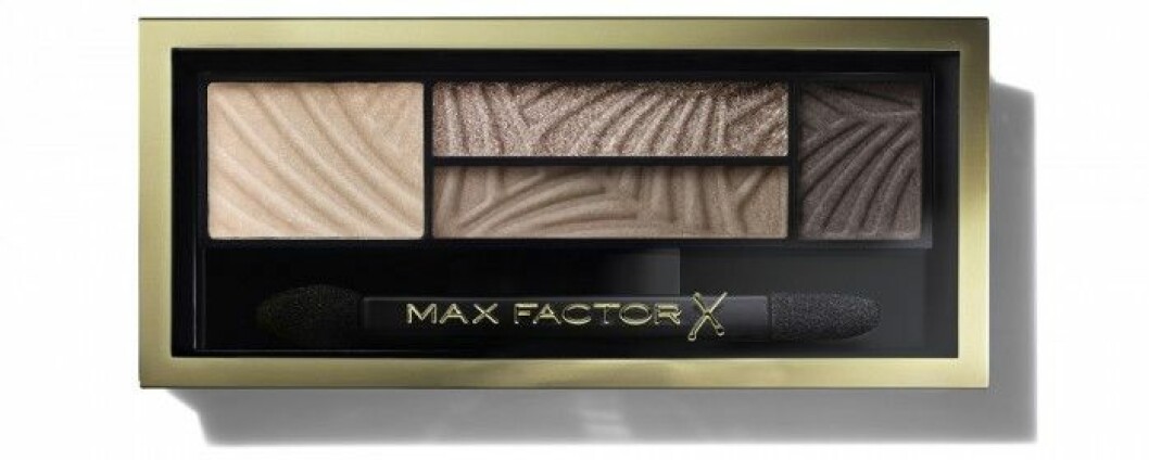 En mix av matt och skimmer får du med skuggkvartetten Smokey Eye Drama Kit Opulent Nudes från Max Factor. Ca 150 kr. En mix av matt och skimmer får du med skuggkvartetten Smokey Eye Drama Kit Opulent Nudes från Max Factor. Ca 150 kr.