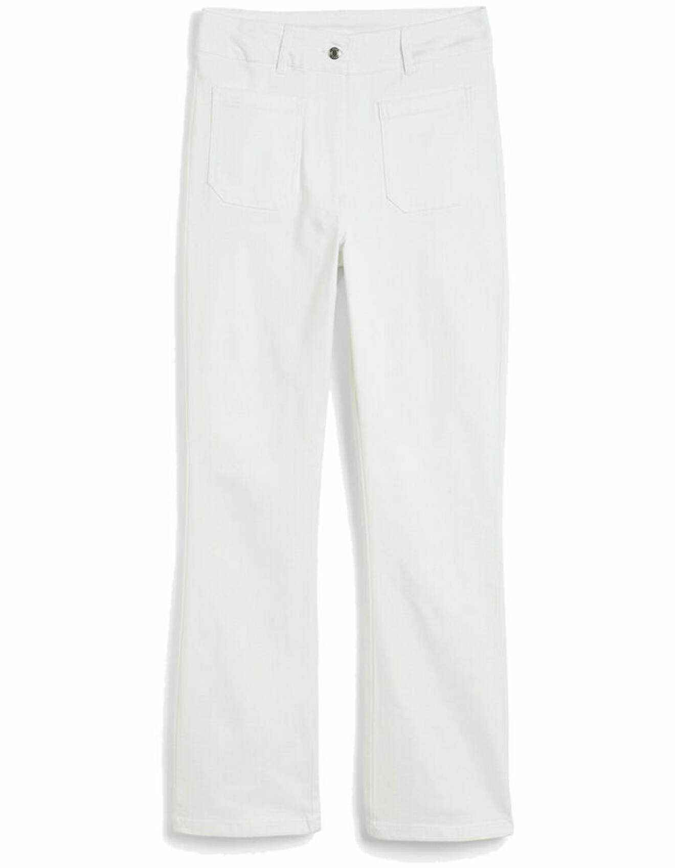 vita bootcut jeans med hög midja för dam från kappahl