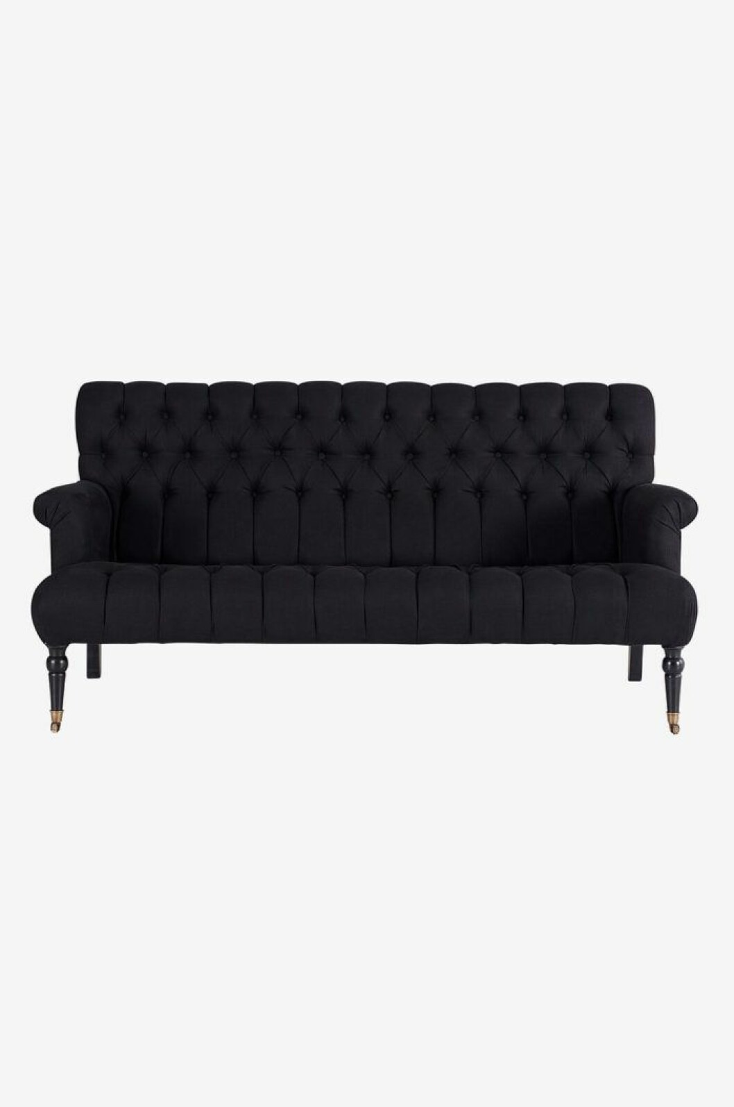 Soffa i svart sammet