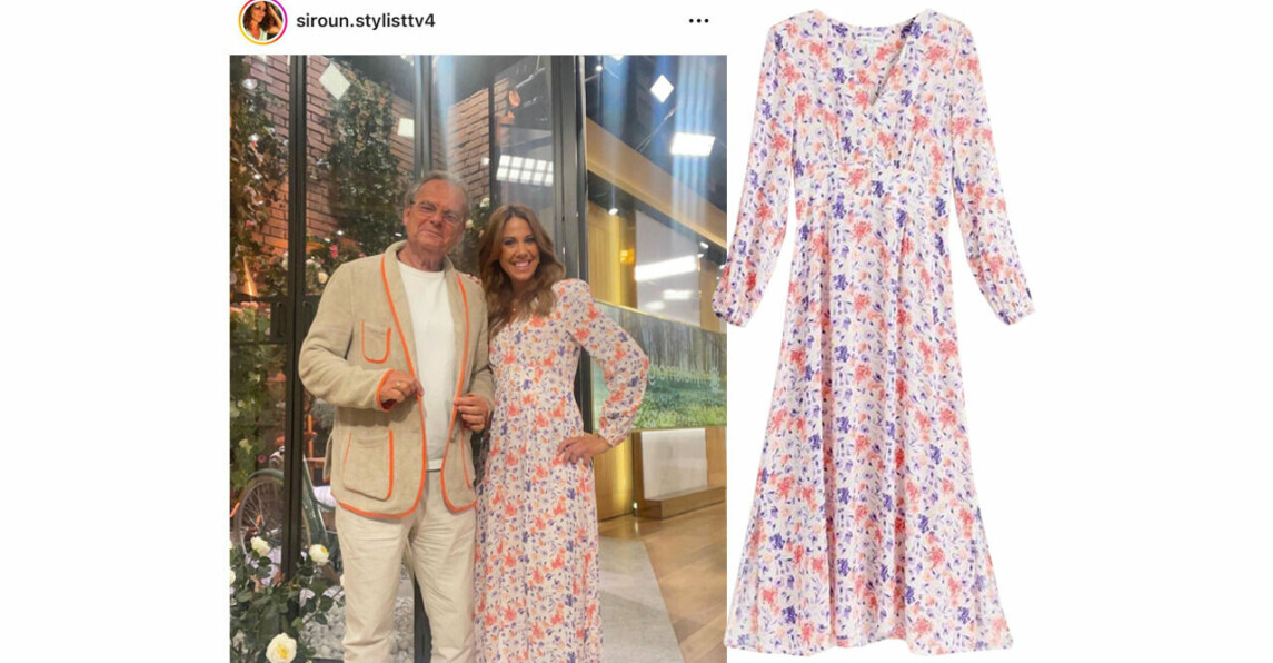 Sofia Geite blommig klänning tv4