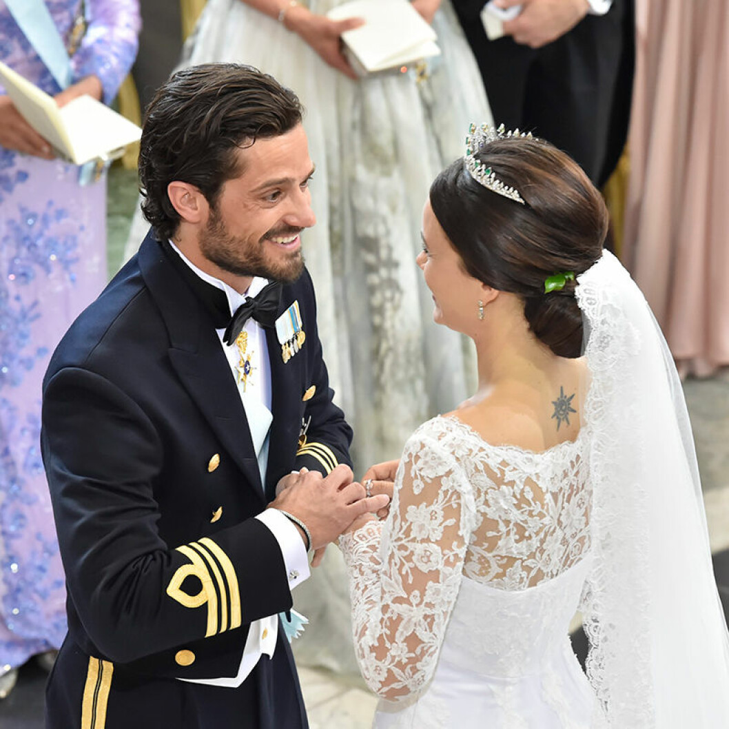 prinsessan sofia tatuering brudklänning