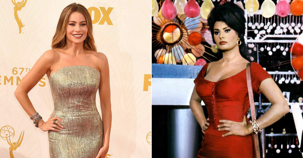 Sofia Vergara och Sophia Loren.