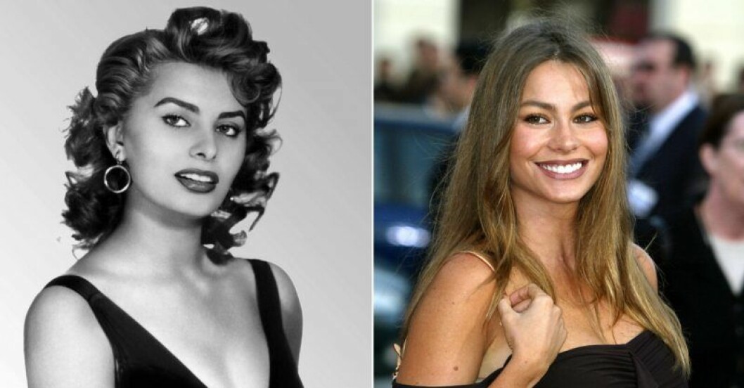 Sophia Loren och Sofia Vergara.