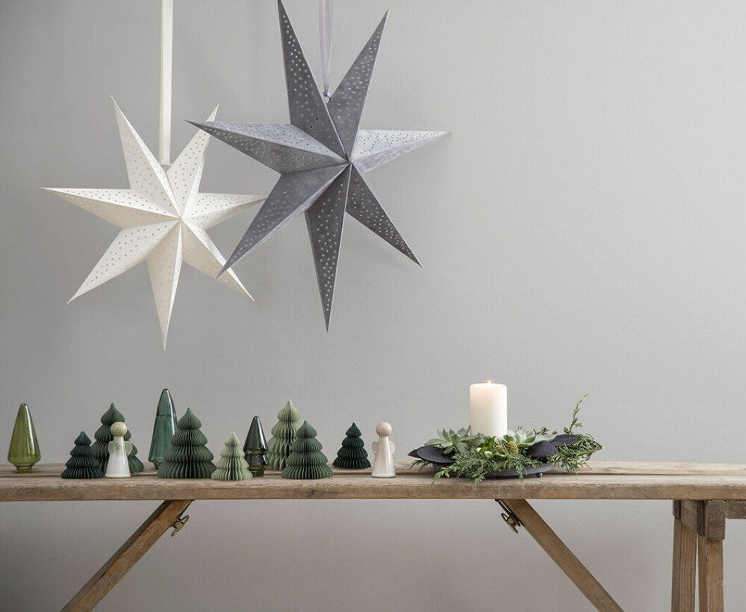 Adventsstjärna i sammet från Sostrene Grene