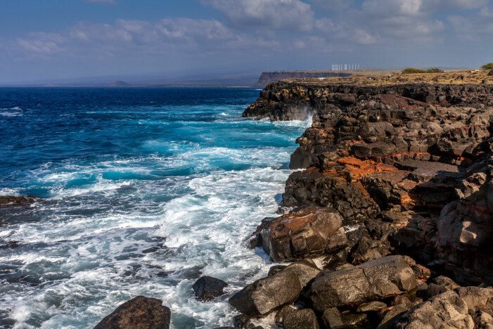 South Point på Hawaii bjuder på dramatiska vyer. south point, hawaii