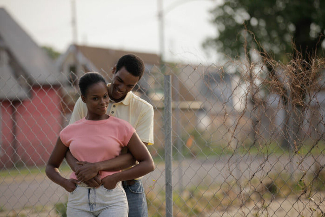 <em>Southside With You</em> är berättelsen om Barack och Michelle Obamas kärlekshistoria. En bild från filmen Southside With You.