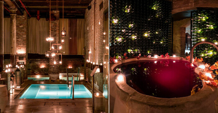Aire New York, pool och vinspa