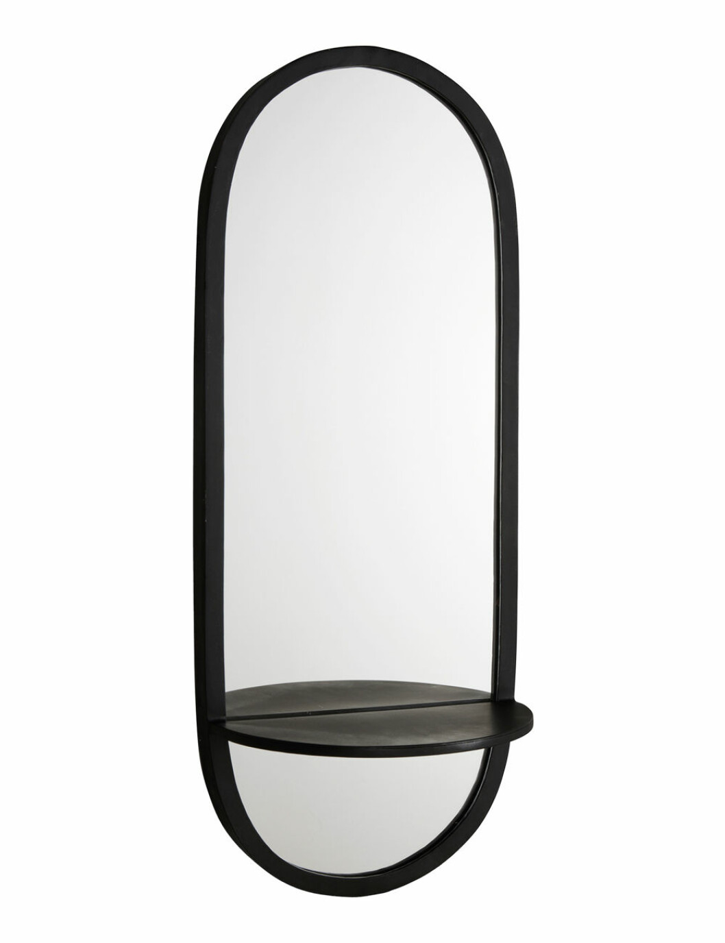 Oval spegel med hylla, från Jotex