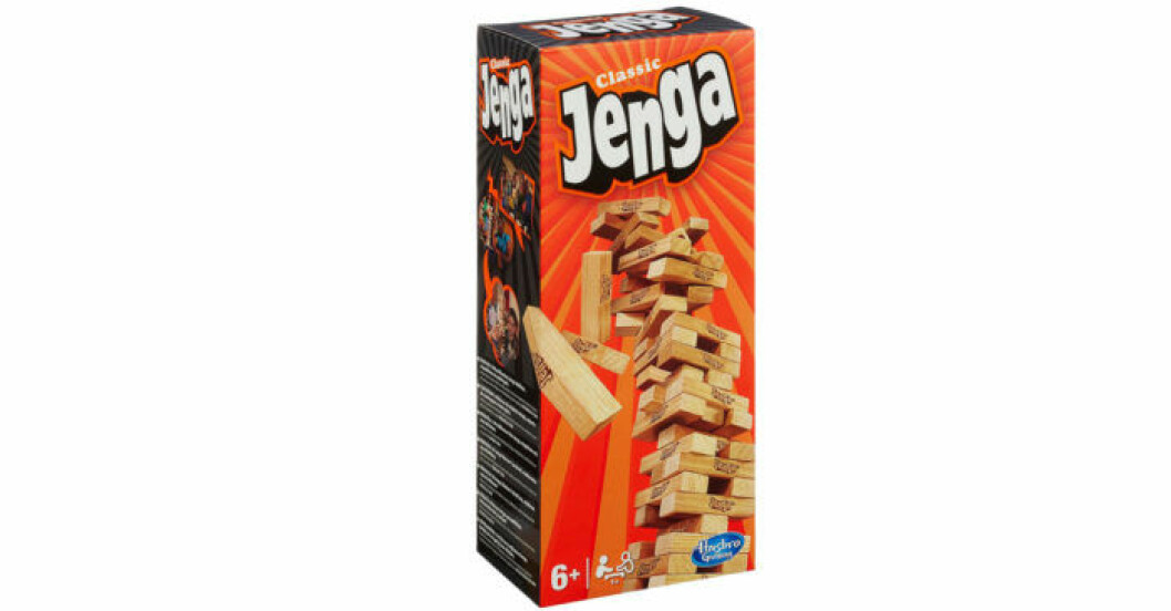 Klassiska spelet Jenga är enkelt att spela