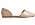 spetsiga platta skor med öppen design i beige skinnimitation från nelly