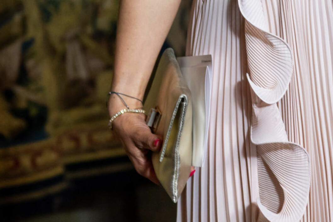 10934334 Crown Princess Victoria Middag på Slottet i Stockholm — Dinner at the Royal Palace in Stockholm. Stockholm, Sweden 2018-05-31 (c) Pelle T Nilsson/Stella Pictures