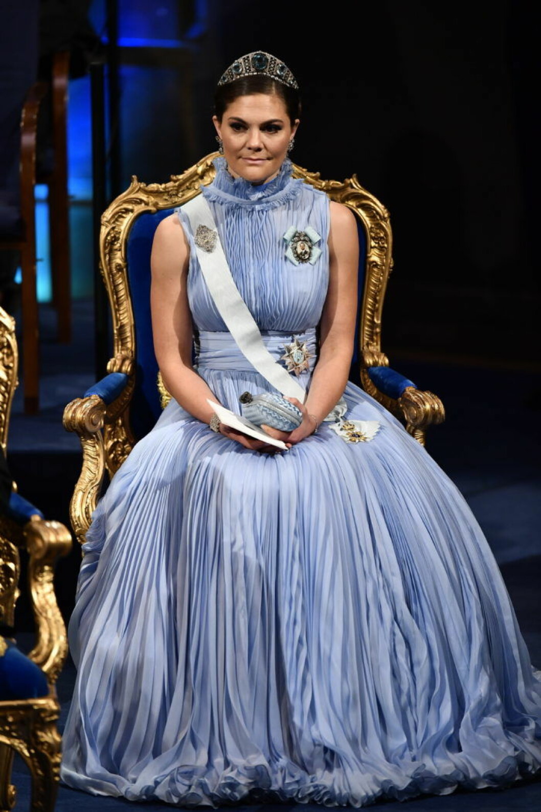 Victoria i Jennifer Blom under Nobel 2017. Victoria i Konserthuset på Nobel 2017