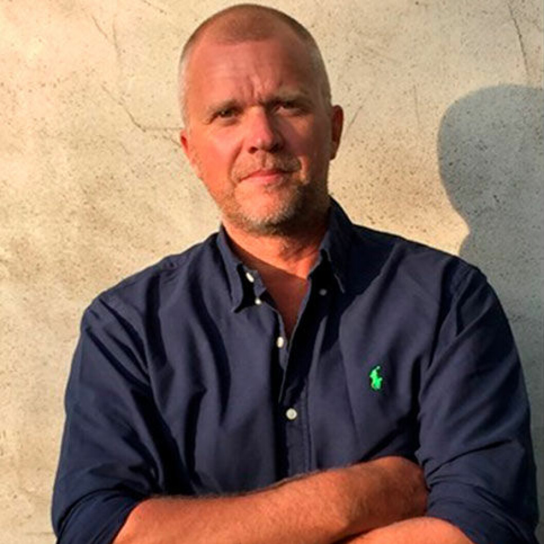 Stefan Ekberg uppfann den rosa granaten. Foto: Privat Stefan Ekberg uppfann den rosa granaten.