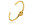 Stelt armband, Sophie by Sophie
Armband i guldpläterat silver med en knut på mitten