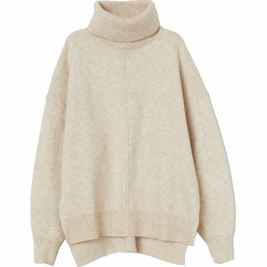 Stickad polotröja från H&M