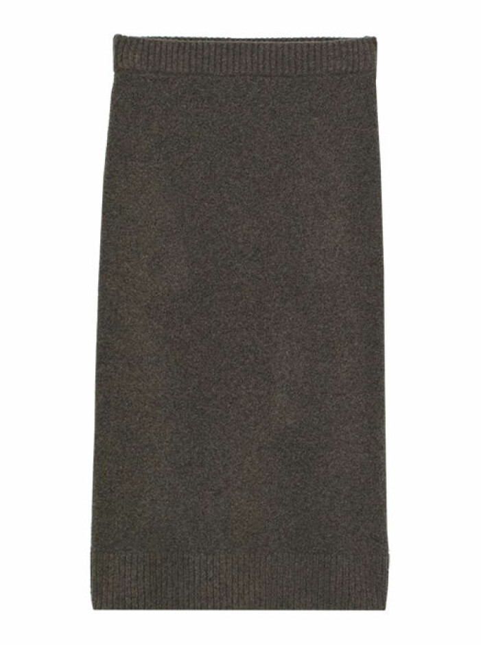 stickad lång kjol