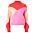 mönstrad rosa stickad tröja för dam snygg