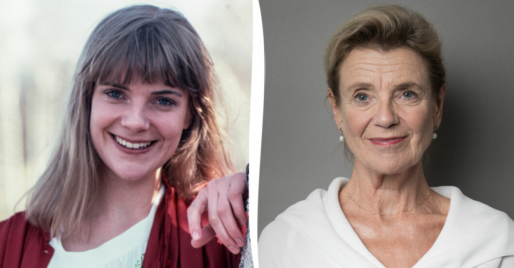 Stina Ekblad 1981 och 2021. stina ekblad