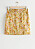 Kort kjol med blommönster i gult, orange och ljusrosa. Retromönster i 70-tals stil och bälte i midjan. Kjol från And other stories.
