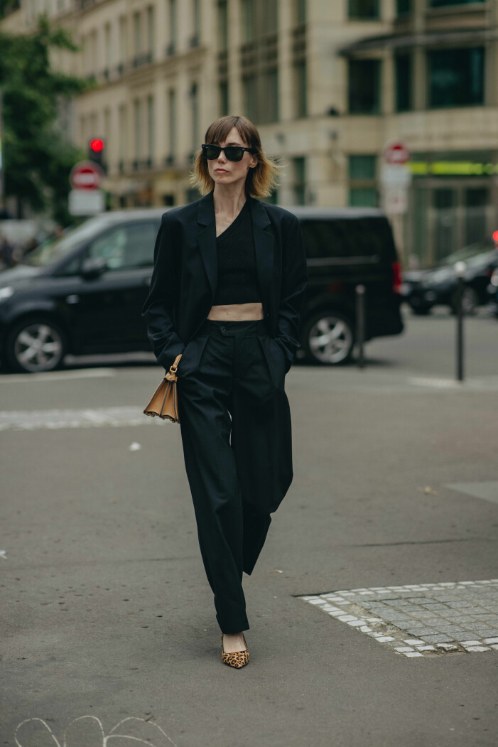 streetstyle - svart kostym