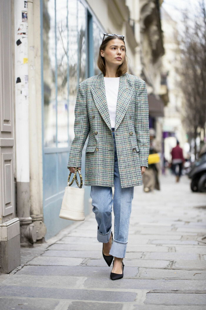 streetstyle med kavaj och jeans