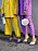streetstyle med gul och lila kostym