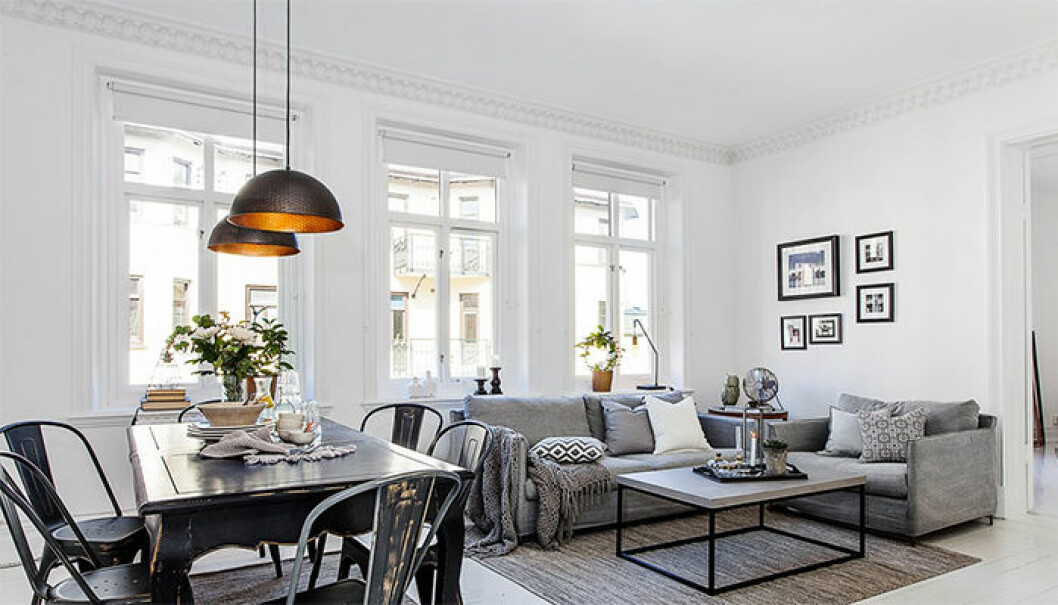 <a href="https://www.erikolsson.se/bostader-till-salu/OBJ14624_1486227094" target="_blank">Sveavägen 2A via Torbjörn Berglund/Erik Ohlsson Fastighetsförmedling</a>. Fotograf: Elin Grape stuckaturer inspiration 4