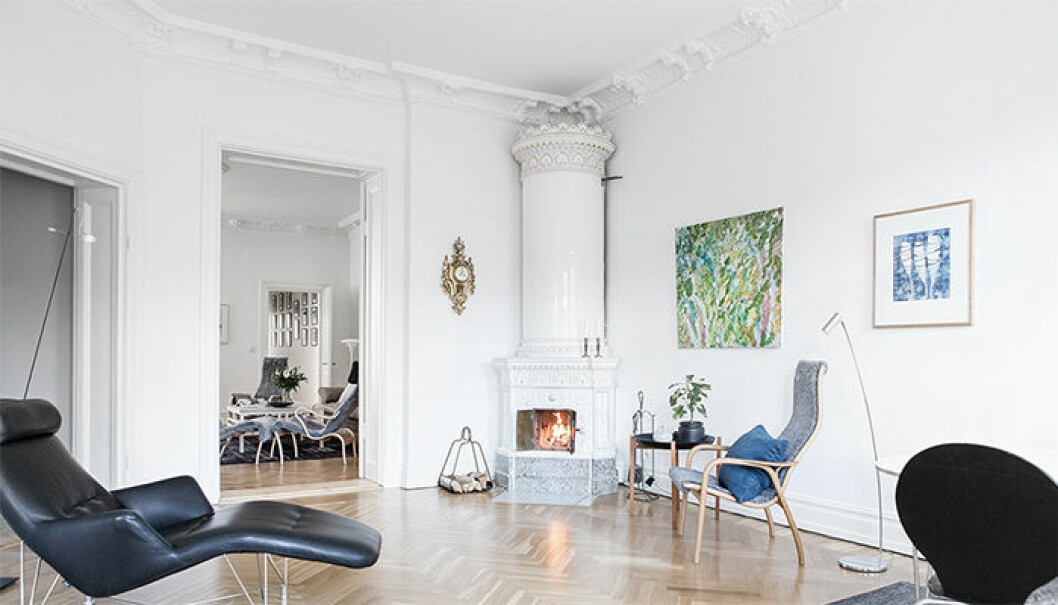 <a href="http://www.alvhem.com/hem-till-salu/obj17735_1478738649/bilder" target="_blank">Linnégatan 39 A via Sara Wibréus/Alvhem Mäkleri</a>. Fotograf: Cim Ek. stuckaturer inspiration 6