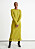 Kabelstickad gul klänning från &amp; Other Stories.