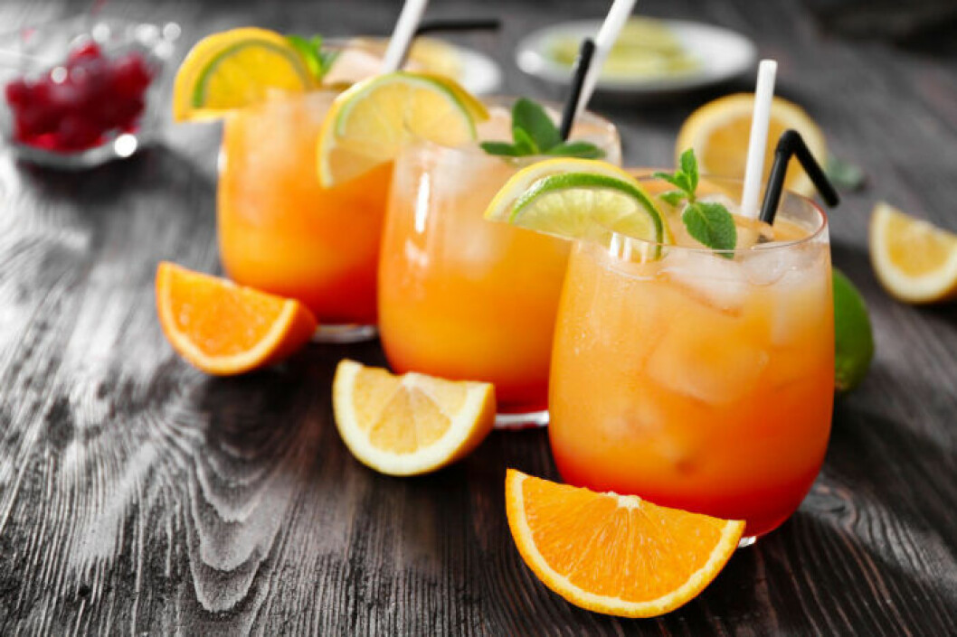 En alkoholfri variant av Tequila Sunrise.