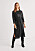 svart långärmad paljettklänning tillverkad i mjuk trikå från Cellbes