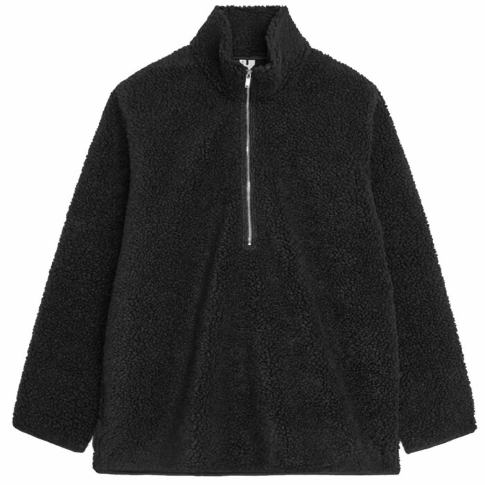 svart fleece arket